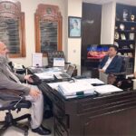 CEO of HanGeng Trade & Yuanhua Industrial Andy Liao, calls on Federal Minister for Commerce, Jam Kamal Khan, to discuss foreign investment opportunities in Gawadar and ways to expand exports