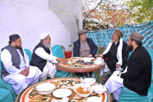 Governor Gilgit-Baltistan Syed Mehdi Shah meeting with delegation of people from different sects on the 3rd day of Eid-ul-Fitr festival at Governor House
