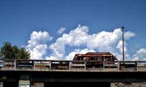 A beautiful view of clouds hovering over the skies of Federal Capital.