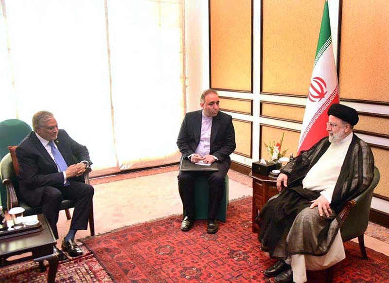 Federal Minister for Foreign Affairs, Mohammad Ishaq Dar called on President of Iran H.E. Dr. Syed Ebrahim Raisi