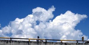 A beautiful view of clouds hovering over the skies of Federal Capital.