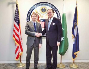 Finance Minister Muhammad Aurangzeb met with CEO, DFC Scott Nathan.
