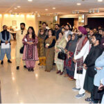 Students of Mehergarh's youth leaders visiting Senate Museum at Parliament House.