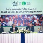 Coordinator to the Prime Minister on National Health Services, Dr. Malik Mukhtar Ahmed is presiding over a briefing for the donors and partner organizations supporting Pakistan Polio Eradication Initiative (PEI), organized by National Emergency Operations Center for Polio Eradication, Ministry of National Health Services, Regulations and Coordination. Federal Secretary for Health and representatives from International Organizations are also present on the occasion.