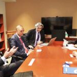 Federal Minister for Finance and Revenue, Muhammad Aurangzeb interacted with representatives of Deutsche Bank