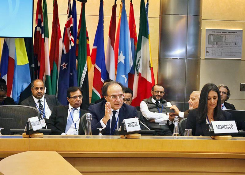 Finance Minister, Muhammad Aurangzeb attending the “Roundtable on Implementing for Faster Results and Greater Impact” organized by the World Bank.