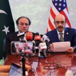 Finance Minister Mr. Muhammad Aurangzeb's interaction with Pakistani media at Pakistan Embassy