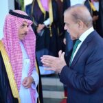 Foreign Minister of the Kingdom of Saudi Arabia H.E. Prince Faisal bin Farhan al-Saud leading a high level delegation called on Prime Minister Muhammad Shehbaz Sharif.
