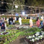 People are viewing the fruit plants in Flora Festival organized by PHA
