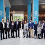 A group photo of Finance Minister Mohammad Aurangzeb with Executive Committee of the Fund-Bank Staff Association