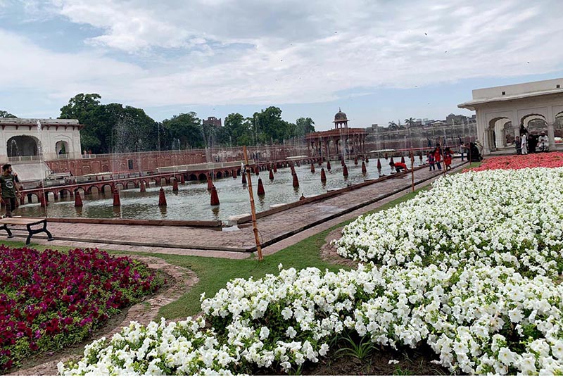 A beautiful view of historical Shalamar Bagh in the Provincial Capital.