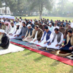 Governor Balochistan, Malik Abdul Wali Khan Kakar offering prayers of Eid-ul Fitr at Governor House