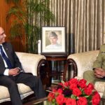 The Chairman Joint Chiefs of Staff Committee (CJCSC), General Sahir Shamshad Mirza, called on President Asif Ali Zardari, at Aiwan-e-Sadr
