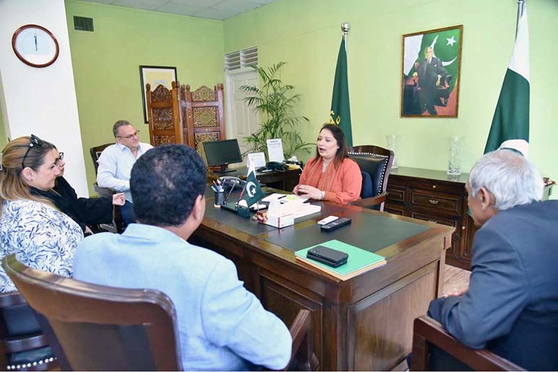 Coordinator to PM on Climate change Romina Khurshid Alam holds meeting with chairperson IWMB Rina Saeed Khan along with experts from Four Paws International to discuss bio rescue and Rehab Centre