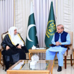 Secretary General of Muslim World League, Shiekh Dr. Muhammad Bin Abdulkarim Al-Issa calls on Prime Minister Muhammad Shehbaz Sharif.