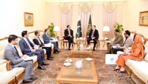 Andrei Metelitsa, Ambassador of the Republic of Belarus to Pakistan calls on the Federal Minister for Economic Affairs Ahad Khan Cheema.