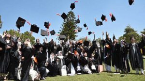 Director General FDE Tanveer Ahmed and Principal Prof. Sadia Ibrar awarding degrees among the successful students during 22nd convocation of Model College G-10/4.