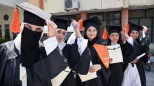 Director General FDE Tanveer Ahmed and Principal Prof. Sadia Ibrar awarding degrees among the successful students during 22nd convocation of Model College G-10/4.