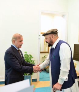 Chief Minister Gilgit Baltistan Gulbar Khan calls on Prime Minister Shehbaz Sharif.