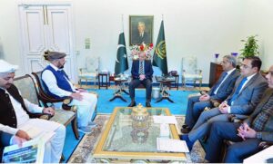 Chief Minister Gilgit Baltistan Gulbar Khan calls on Prime Minister Shehbaz Sharif.