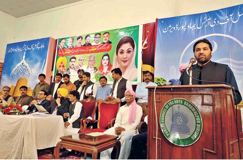Provincial Minister Minority Affairs Sardar Ramesh Singh Arora and Deputy Speaker Punjab Assembly Malik Zaheer Iqbal Chand is distributing relief checks to minority women in a ceremony organized on the occasion of Easter and Holi