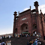 Visitors explore the majestic beauty of the iconic Mughal-era Badshahi Masjid in the Provincial Capital