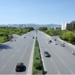 The roads of Islamabad are empty due to people going home on Eid ul Fitr holidays