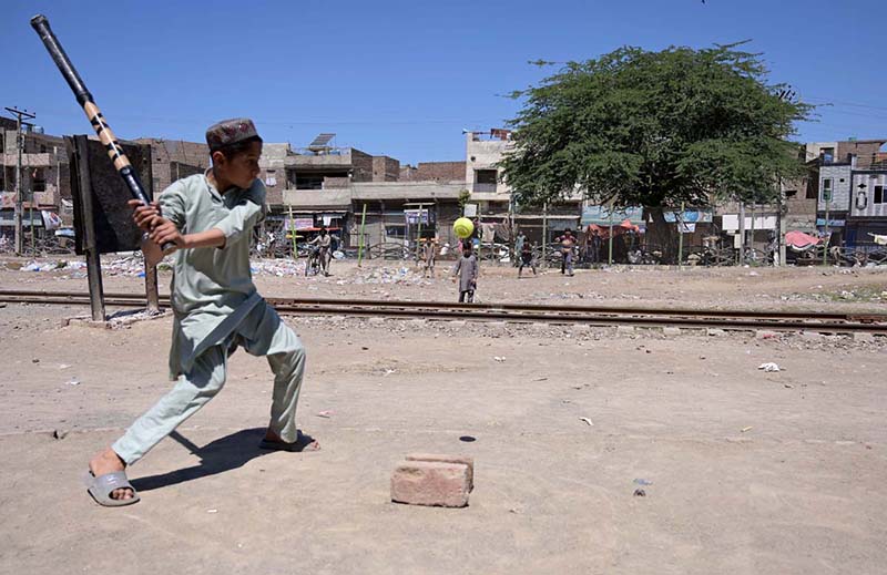 Children enjoy swings at old Civil Line