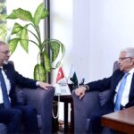 Ambassador of the Republic of Turkiye, H.E. Mehmet Pacaci called on Minister for Defence Khawaja Muhammad Asif.
