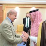 Saudi Minister for Commerce H.E. Majid Al Kasabi calls on Prime Minister Muhammad Shehbaz Sharif.