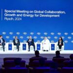 Prime Minister Muhammad Shehbaz Sharif speaks at a session "Redefining Global Health Agenda" of World Economic Forum's Special Meeting on Global Collaboration, Growth and Energy for Development