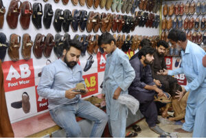 Women shopping clothes for Eid at Resham bazaar
