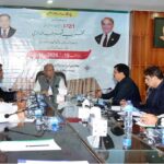 Mian Riaz Hussain Pirzada, Federal Minister for Housing and Works attending the balloting ceremony of PHAF 1-12/1 Apartments