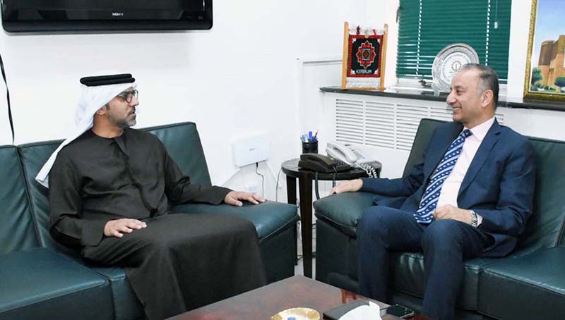Ambassador of UAE Hamad Obaid AlZaabi called on Federal Minister for Petroleum Dr. Musadik Malik
