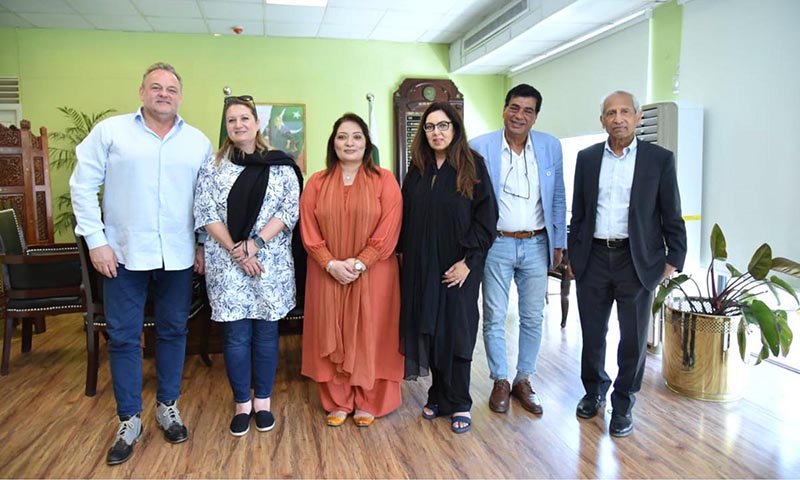 Coordinator to PM on Climate change Romina Khurshid Alam holds meeting with chairperson IWMB Rina Saeed Khan along with experts from Four Paws International to discuss bio rescue and Rehab Centre