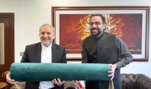 Ambassador of Iran H.E. Dr. Raza Amiri Moghaddam calls on Federal Minister for Overseas Pakistanis and Human Resources Development Chaudhry Salik Hussain.