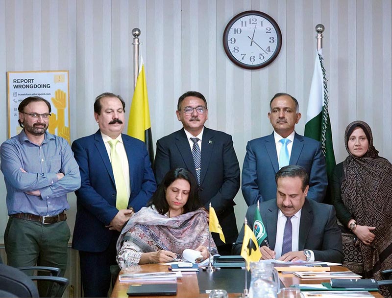 NDMA & IRC signed LoU for Cooperation on Disaster Resilience & Preparedness at IRC Headquarters.