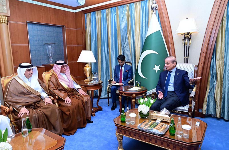 Advisor at the Royal Court and General Secretary of Saudi-Pak Supreme Coordination Council H.E. Mr. Mohammed bin Mazyad Al-Tuwaijri calls on Prime Minister Muhammad Shehbaz Sharif.