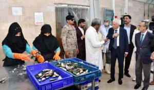 Federal Minister for Maritime Affairs, Qaiser Ahmed Shaikh chairing meeting at Korangi Fisheries Harbour Authority.