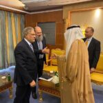 Foreign Minister Mohammad Ishaq Dar meets the President of the Islamic Development Bank Dr. Muhammad Sulaiman Al Jasser