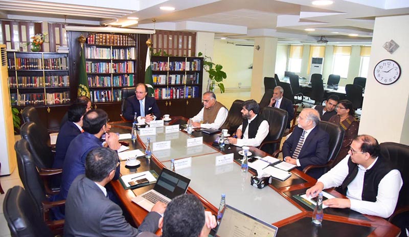 Federal Minister for Finance and Revenue Senator Muhammad Aurangzeb held a meeting of the Steering Committee on FBR digitalization