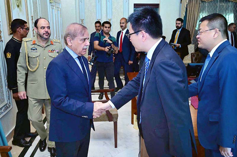 A delegation of the Shanghai Electric Group called on Prime Minister Muhammad Shehbaz Sharif.