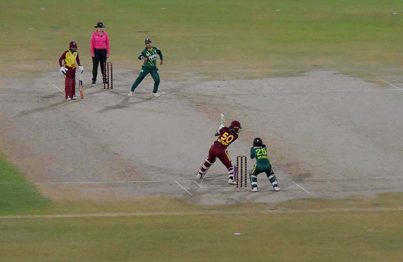 A view of 2nd T20I match between Pakistan Women’s Cricket Team and West Indies Women’s Cricket Team at National Bank Stadium