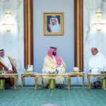 Prime Minister Muhammad Shehbaz meets with Saudi Crown Prince His Royal Highness Mohammed bin Salman Al Saud