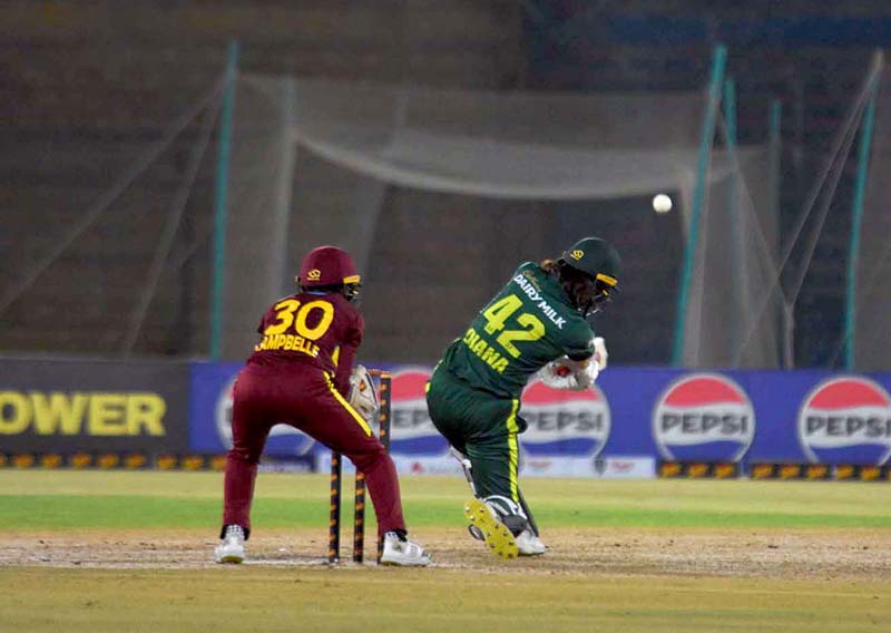 A view of 2nd T20I match between Pakistan Women’s Cricket Team and West Indies Women’s Cricket Team at National Bank Stadium