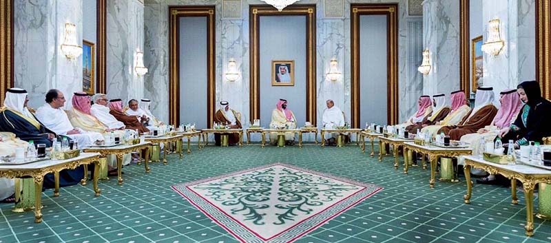 Prime Minister Muhammad Shehbaz meets with Saudi Crown Prince His Royal Highness Mohammed bin Salman Al Saud