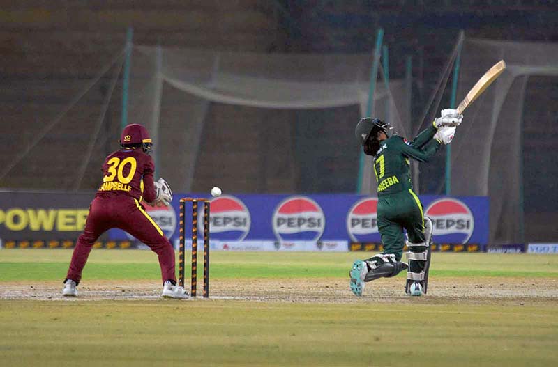 A view of 2nd T20I match between Pakistan Women’s Cricket Team and West Indies Women’s Cricket Team at National Bank Stadium