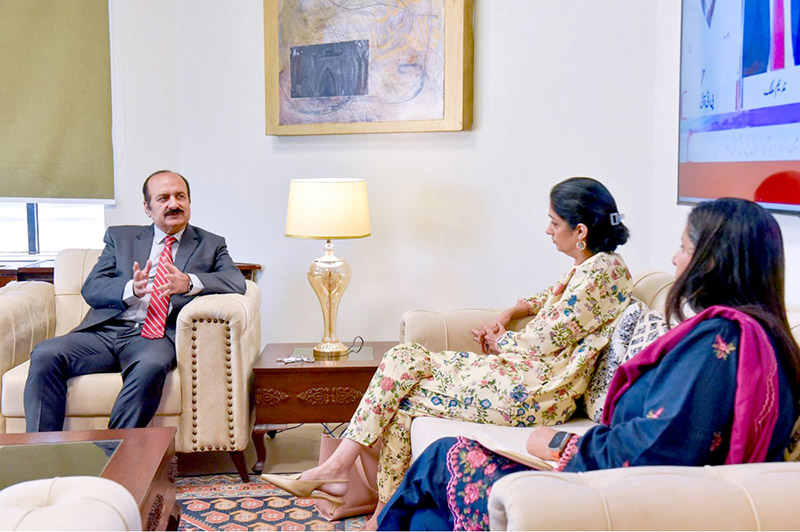 Chairman Prime Minister's Youth Programme, Rana Mashood Ahmed Khan in a meeting with representatives of British Council