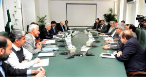 Federal Minister for Industries & Production, Rana Tanveer Hussain chairs a meeting of the Sugar Advisory Board (SAB)