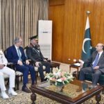 President Asif Ali Zardari meeting with the Chief of Turkish General Staff, Republic of Turkiye, General Metin Gurak who called on him at Aiwan-e-Sadr